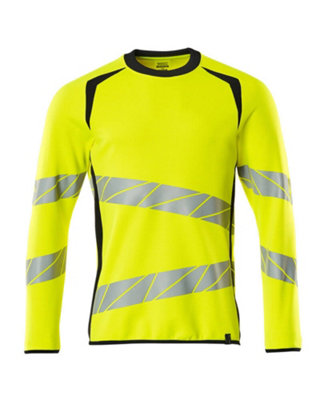 Mascot Accelerate Safe Modern Fit Sweatshirt (Hi-Vis Yellow/dark Navy)  (Xx Large) from B&Q