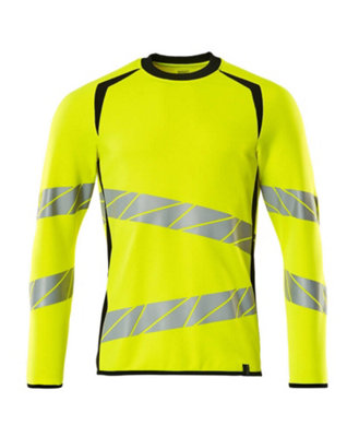 Mascot Accelerate Safe Modern Fit Sweatshirt (Hi-Vis Yellow/black)  (Xxxx Large) from B&Q