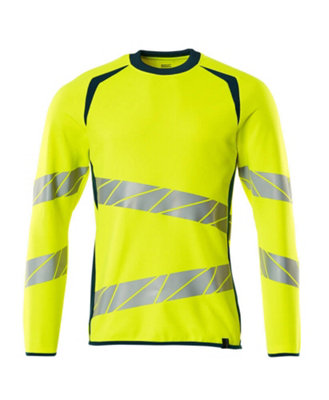 Mascot Accelerate Safe Modern Fit Sweatshirt (Hi-Vis Yellow/dark Petroleum)  (Xx Large) from B&Q