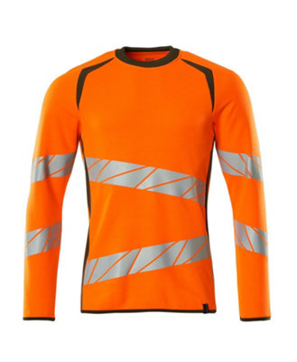 Mascot Accelerate Safe Modern Fit Sweatshirt (Hi-Vis Orange/moss Green)  (Xx Large) from B&Q