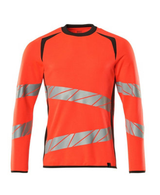 Mascot Accelerate Safe Modern Fit Sweatshirt (Hi-Vis Red/dark Anthracite)  (Xx Large) from B&Q