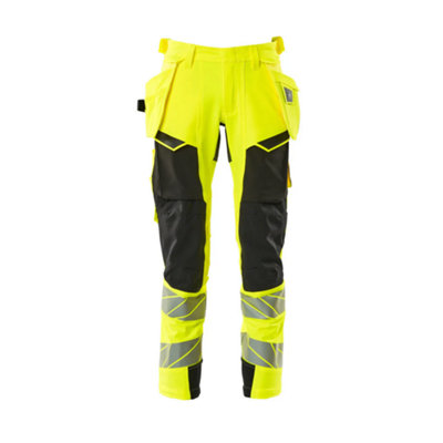 Mascot Accelerate Safe Trousers With Holster PocketsHi-Vis Yellow/black   (46.5) (Leg LengthRegular) from B&Q