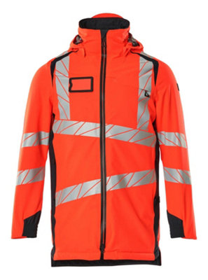 Mascot Accelerate Safe Lightweight Parka With Climascot (Hi-Vis Red/dark Navy)  (Xxxx Large) from B&Q