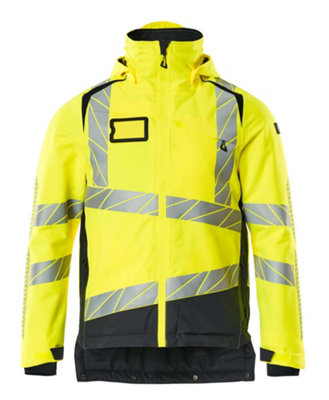 Mascot Accelerate Safe Winter Jacket With Climascot (Hi-Vis Yellow/dark Navy)  (Xxxxx Large) from B&Q