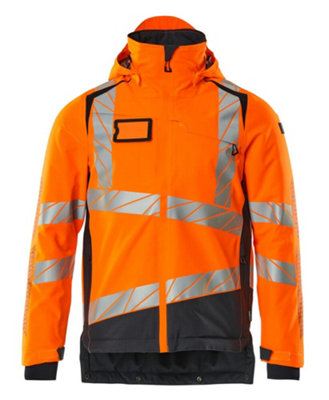 Mascot Accelerate Safe Winter Jacket With Climascot (Hi-Vis Orange/dark Navy)  (Xxxxx Large) from B&Q