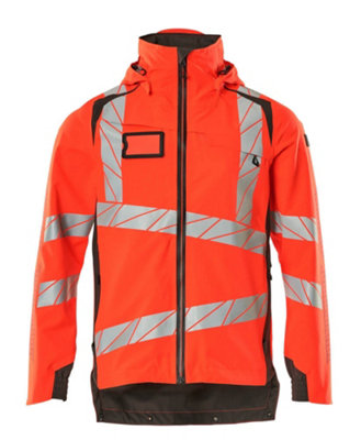 Mascot Accelerate Safe Lightweight Lined Outer Shell Jacket (Hi-Vis Red/dark Anthracite)  (Xxx Large) from B&Q