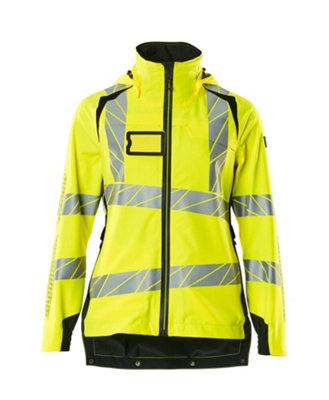 Mascot Accelerate Safe Ladies Lightweight Outer Shell Jacket (Hi-Vis Yellow/black)  (Large) from B&Q