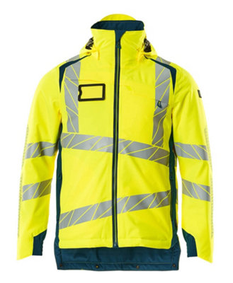 Mascot Accelerate Safe Lightweight Winter Jacket With ClimascotHi-Vis Yellow/dark Petroleum   (Xxxx Large) from B&Q