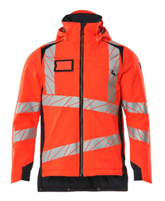 Mascot Accelerate Safe Lightweight Winter Jacket With ClimascotHi-Vis Red/dark Navy   (Large) from B&Q