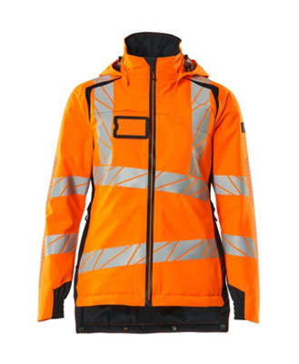 Mascot Accelerate Safe Winter Jacket For Ladies With Climascot (Hi-Vis Orange/dark Navy)  (Small) from B&Q