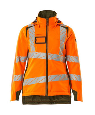 Mascot Accelerate Safe Winter Jacket For Ladies With Climascot (Hi-Vis Orange/moss Green)  (Xxxxx Large) from B&Q
