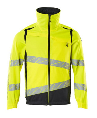 Mascot Accelerate Safe Work Jacket With Stretch Zones (Hi-Vis Yellow/dark Navy)  (Xxxx Large) from B&Q