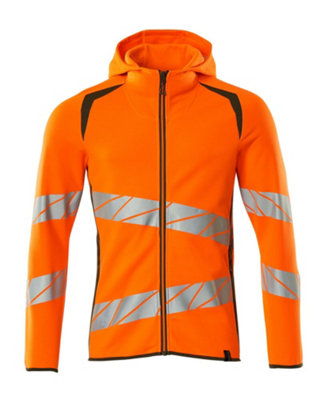 Mascot Accelerate Safe Hoodie With Zipper (Hi-Vis Orange/moss Green)  (Xxxx Large) from B&Q