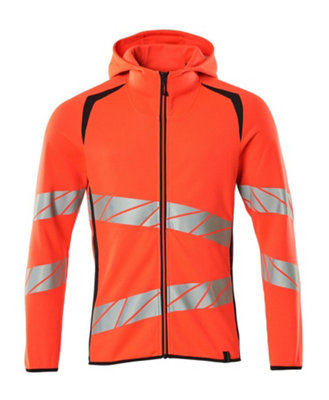 Mascot Accelerate Safe Hoodie With Zipper (Hi-Vis Red/dark Navy)  (Xxxxx Large) from B&Q