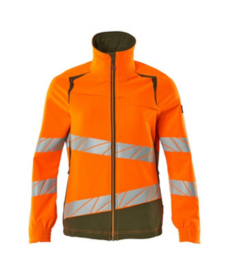 Mascot Accelerate Safe Ladies Fit Ultimate Stretch Work Jacket (Hi-Vis Orange/moss Green)  (Xx Large) from B&Q