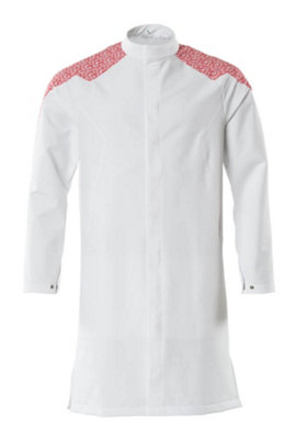 B&Q -  Food & Care Ultimate Stretch Jacket (White/traffic Red)  (Xxxxx Large)