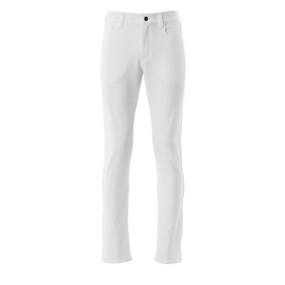 Mascot Food & Care Ultimate Stretch Trousers (White)  (36.5) (Leg LengthRegular) from B&Q