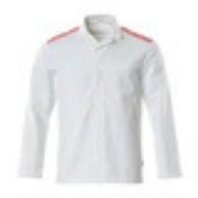 B&Q -  Food & Care Jacket (White/traffic Red)  (Medium)