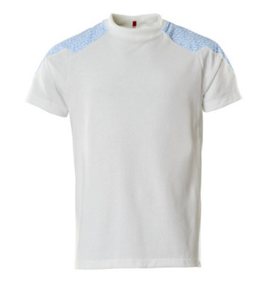 Mascot Food & Care T-Shirt (White/azure Blue)  (Xxx Large) from B&Q