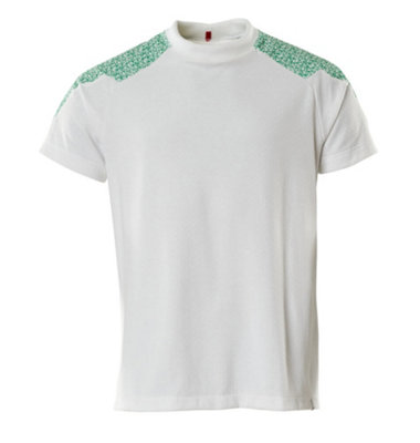 Mascot Food & Care T-Shirt (White/grass Green)  (Xxxx Large) from B&Q