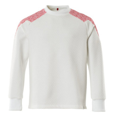 Mascot Food & Care Sweatshirt (White/traffic Red)  (Xxxxxx Large) from B&Q