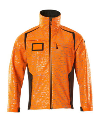Mascot Accelerate Safe Softshell Jacket With Reflectors (Hi-Vis Orange/dark Anthracite)  (Xxxx Large) from B&Q