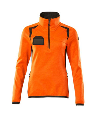 Mascot Accelerate Safe Ladies Half Zip Microfleece (Hi-Vis Orange/dark Anthracite)  (Large) from B&Q