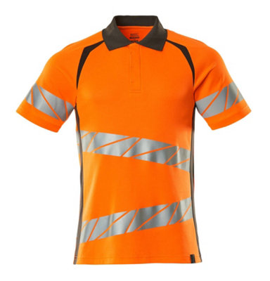 Mascot Accelerate Safe Modern Fit Polo Shirt (Hi-Vis Orange/dark Anthracite)  (Medium) from B&Q