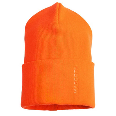 Mascot Complete Knitted Hat (Hi-Vis Orange)  (One Size) from B&Q