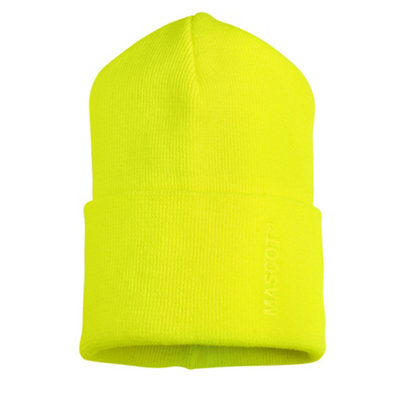 Mascot Complete Knitted Hat (Hi-Vis Yellow)  (One Size) from B&Q