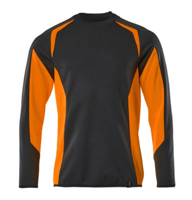 Mascot Accelerate Safe Modern Fit Sweatshirt (Dark Navy/hi-Vis Orange)  (Small) from B&Q