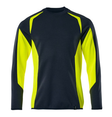 Mascot Accelerate Safe Modern Fit Sweatshirt (Dark Navy/hi-Vis Yellow)  (Xxxx Large) from B&Q