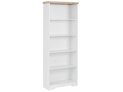Dorel Nanna 4 Shelf Bookcase In Oak Look White