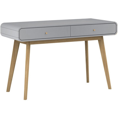 Dorel Cassie 2 Drawer Desk In Oak Look Grey from B&Q