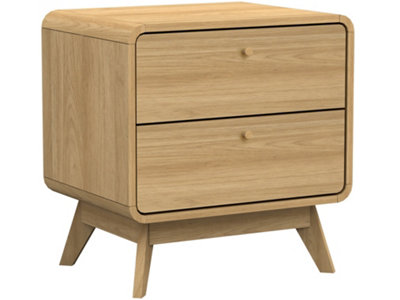 Dorel Home Cassie 2 Drawer Nightstand In Oak Look from B&Q