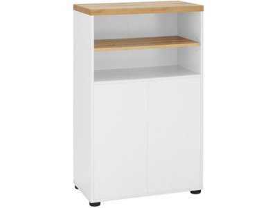 Dorel Thessa Cabinet With 2 Doors In White Oak Look from B&Q