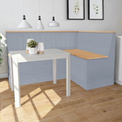  - Dorel Home Sara Kitchen Corner Bench S In Grey Wax