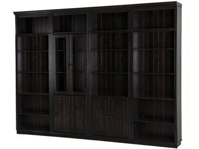 Dorel Home Anita Wall Unit 5 Honey Lacquer from B&Q