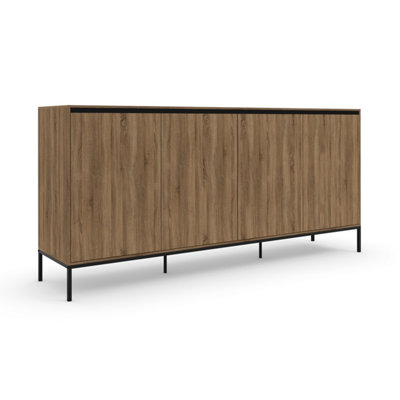B&Q -  Home Bari Sideboard With 4 Doors In Oak Look
