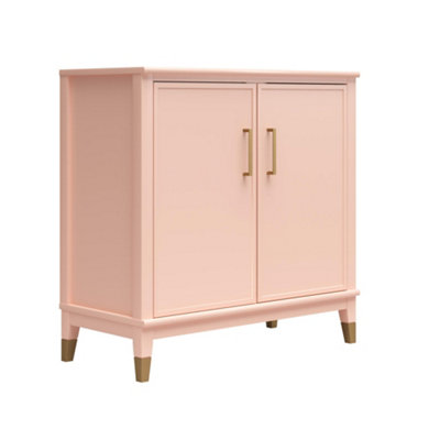 Dorel Westerleigh Cabinet With 2 Doors Pale Pink from B&Q