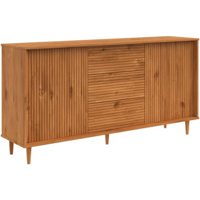  - Dorel Home Jerzy Sideboard 160 Cm With 2 Doors 3 Drawers In Stain Wax