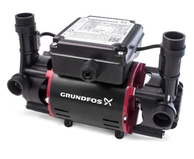 Grundfos Str2-1.5 C Niagara 1.5 Bar Twin Impeller Regenerative Shower Pump from B&Q