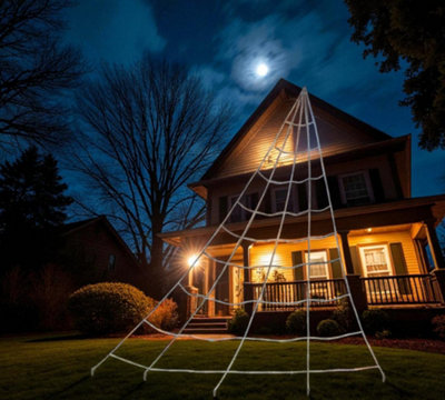7M Giant Hanging Outdoor Spider Web from B&Q