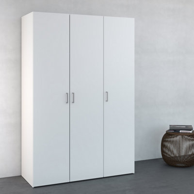 Furniture To Go Florence Space 3 Door White Wardrobe - Image 8