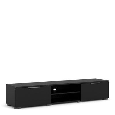 Furniture To Go Match Tv Unit 2 Drawers 2 Shelf In Black
