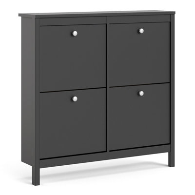 Furniture To Go Madrid Shoe Cabinet - Black - Image 5