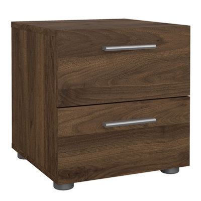 Furniture To Go Pepe Bedside 2 Drawers In Walnut from B&Q