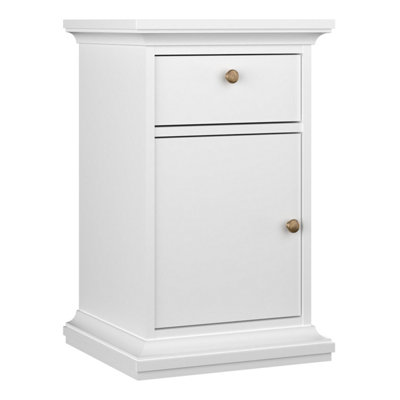 Furniture To Go Paris Nightstand 1 Door + 1 Drawer In White from B&Q