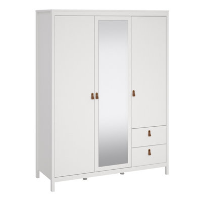 Furniture To Go Madrid  Wardrobe With 2 Doors + 1 Mirror Door + 2 Drawers White from B&Q