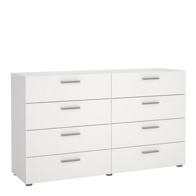Furniture To Go Pepe Wide Chest Of 8 Drawers (4+4) In White from B&Q